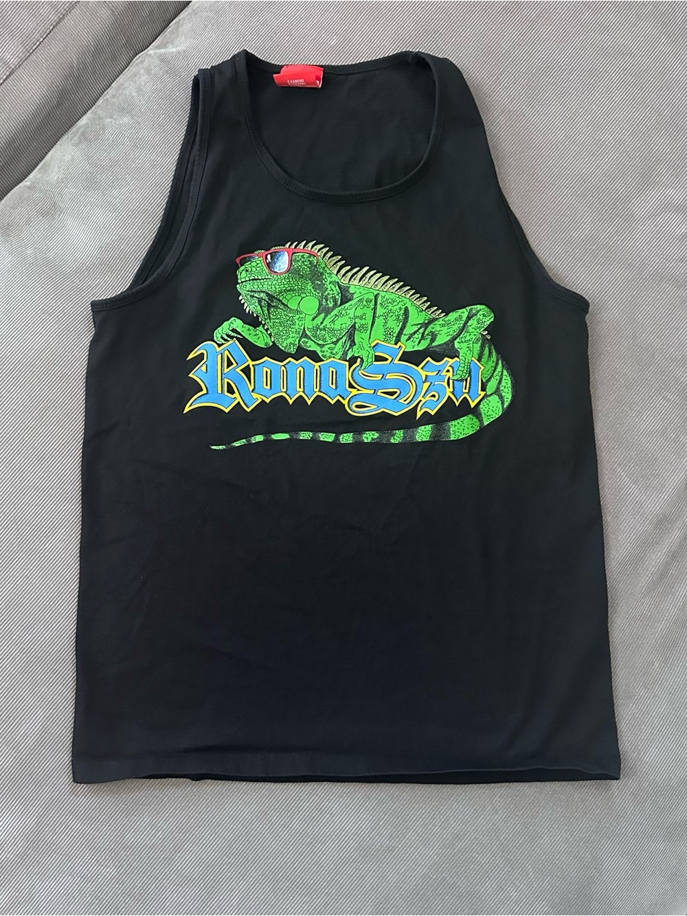 Nelk Boys Black Rona Szn Medium Tank Top Beer Corona Summertime Iguana